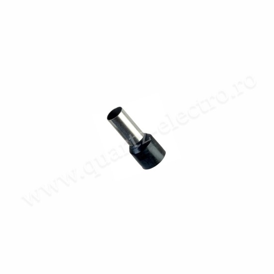 Pin Terminal Izolat Negru Cablu 25mm 100b/Punga