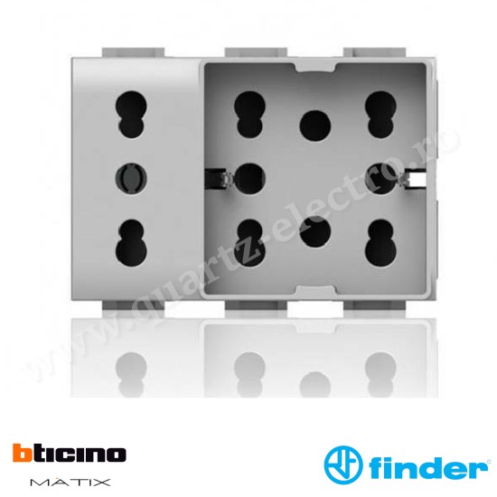 4 CUTII LATERAL UNIKA XL COMPATIBILE BTICINO MATIX ALB 4B.AM.H21.XL FINDER 4 CUTII LATERAL UNIKA XL COMPATIBILE BTICINO MATIX ALB 4B.AM.H21.XL FINDER