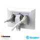 Priză cu 5 prize Bticino Matix compatibilă albă 4BP503.AM FINDER Priză cu 5 prize Bticino Matix compatibilă albă 4BP503.AM FINDER
