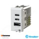 Priză USB 20W pentru Bticino Matix Alb 4BUSB20WCCA.AM FINDER