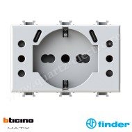 Priză USB cu 5 prize compatibile Bticino Matix Alb 4BUSBP503.AM FINDER