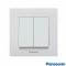 Intrerupator dublu incastrat alb IP20 Panasonic