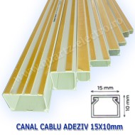 CANAL CABLU CU ADEZIV 15X10mm