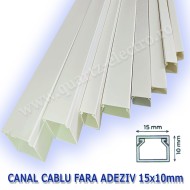 CANAL CABLU 15X10mm