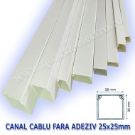CANAL CABLU 25X25mm