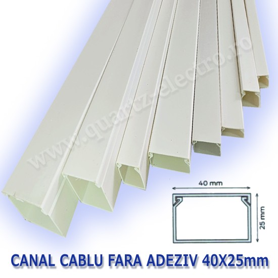 CANAL CABLU 40X25mm CANAL CABLU 40X25mm