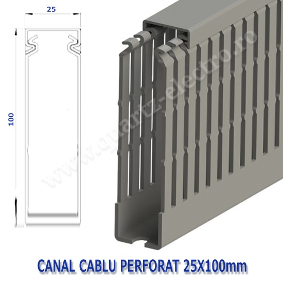 CANAL PERFORAT 25X100