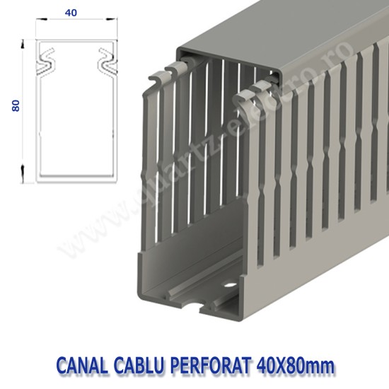 CANAL PERFORAT 40X80 KLEMSAN