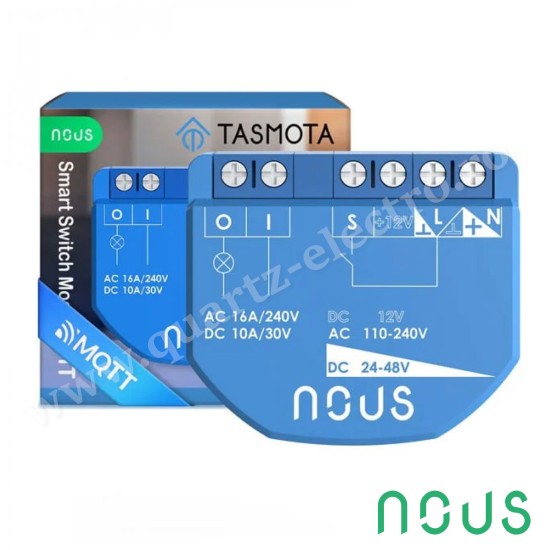 Releu/comutator B1T WIFI Tasmota (1 canal, fara PM, ESP32) NOUS Releu/comutator B1T WIFI Tasmota (1 canal, fara PM, ESP32) NOUS
