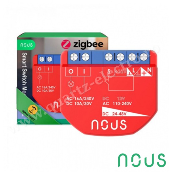 Releu/Comutator ZigBee (1 canal, fara PM) NOUS Releu/Comutator ZigBee (1 canal, fara PM) NOUS