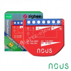 Releu/Comutator ZigBee (1 canal, cu PM) NOUS Releu/Comutator ZigBee (1 canal, cu PM) NOUS