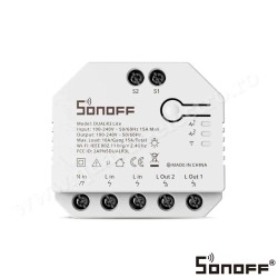 Releu Dual R3 Lite cu 2 canale Programari Wi-Fi 2.4 GHz SONOFF