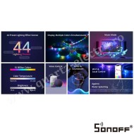 Banda LED Wifi L3-Pro 5m smart bluetooth sincronizare muzica 30 LED/m alimentare USB SONOFF