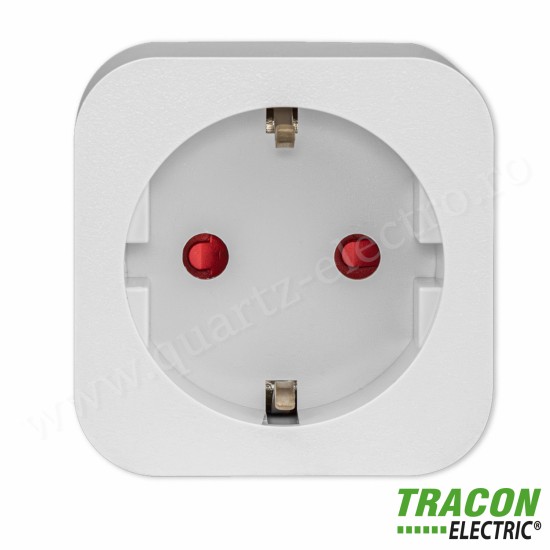 Priză inteligentă 1xSCHUKO 240VAC 16A TRACON Priză inteligentă 1xSCHUKO 240VAC 16A TRACON