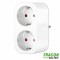 Priză inteligentă 2xSCHUKO 240VAC 16A TRACON