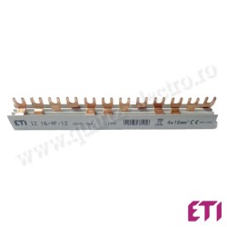 Busbar 4P 12M 16mmp 63A furca ETI Busbar 4P 12M 16mmp 63A furca ETI