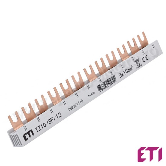 Busbar 3P 12M 10mmp 63A furca ETI 