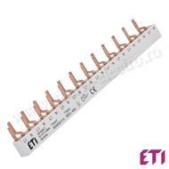 Busbar 1P+N 12M 63A 10mmp ETI 
