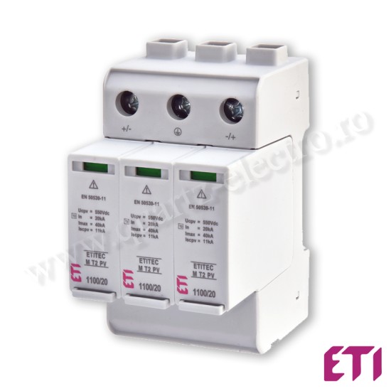 Descarcator pentru Sisteme Fotovoltaice ETITEC M PV 1100/20 Y Descarcator pentru Sisteme Fotovoltaice ETITEC M PV 1100/20 Y