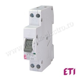 Intrerupator automat curba B 1P+N 6KA 16A ETI