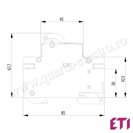 INTRERUPATOR AUTOMAT CURBA B 1P 6KA 32A ETI INTRERUPATOR AUTOMAT CURBA B 1P 6KA 32A ETI