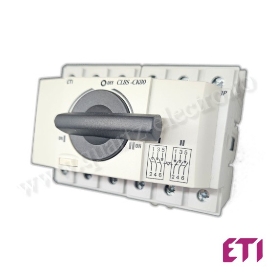 COMUTATOR RETEA 1-0-2 80A 3P CLBS-CK80 ETI COMUTATOR RETEA 1-0-2 80A 3P CLBS-CK80 ETI