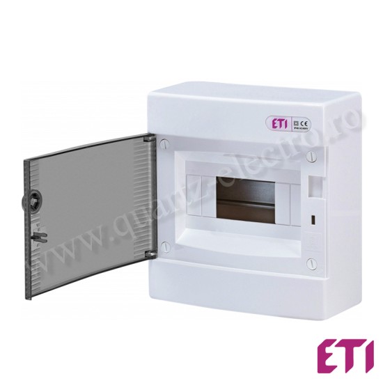 Tablou electric PVC ECT 8M PT IP40 ETI Tablou electric PVC ECT 8M PT IP40 ETI