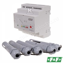 Regulator de nivel cu nivele de alarma 4xNO/NC 2x16A 2x8A 230VAC F&F Regulator de nivel cu nivele de alarma 4xNO/NC 2x16A 2x8A 230VAC F&F