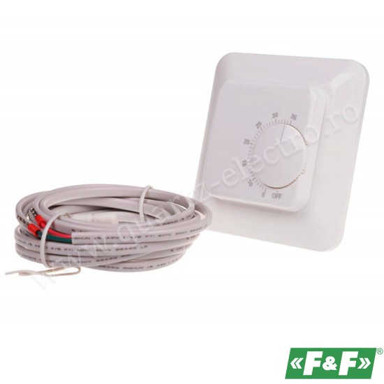 Regulator de temperatura 230V AC 16A cu sonda F&F Regulator de temperatura 230V AC 16A cu sonda F&F