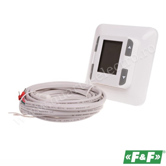 Regulator de temperatura DIGITAL 230V AC 16A cu sonda F & F Regulator de temperatura DIGITAL 230V AC 16A cu sonda F & F