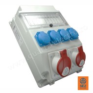 Panou de distributie 2 prize 5x16A (400V) 4 prize schuko 16A (230V) IP54