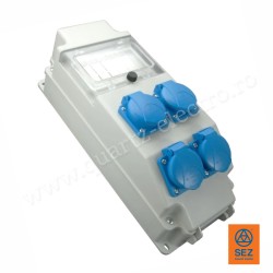 Panou de distributie 4 prize schuko 16A (230V) IP54 Panou de distributie 4 prize schuko 16A (230V) IP54