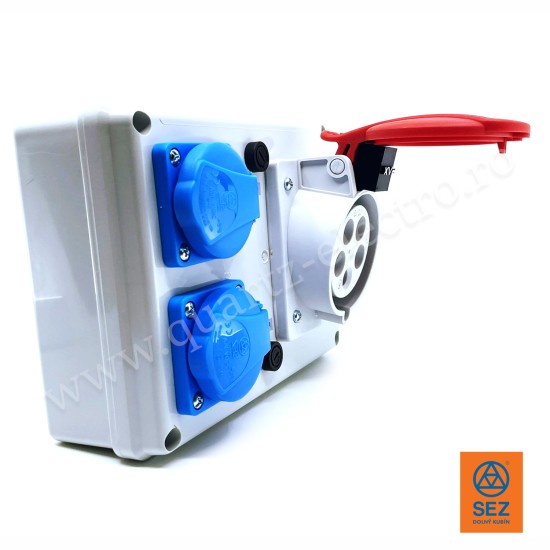 Panou de Distributie 1 priza 5x32A (400V) 2 prize schuko 16A (230V)