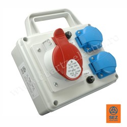 Panou de Distributie 1 priza 5x32A (400V) 2 prize schuko 16A (230V)