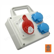 Panou de distributie 1 priza 5x16A (400V) 2 prize schuko 16A (230V)