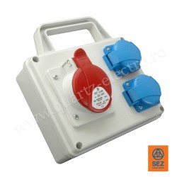 Panou de distributie 1 priza 5x16A (400V) 2 prize schuko 16A (230V)