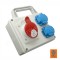 Panou de distributie 1 priza 5x16A (400V) 2 prize schuko 16A (230V)