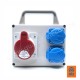 Panou de distributie 1 priza 5x16A (400V) 2 prize schuko 16A (230V)