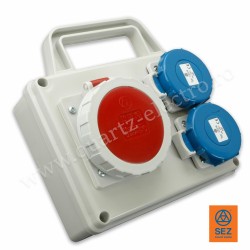 Panou de distributie 1 x priza 5x16A (400V)  2 x prize schuko 16A (230V) IP67