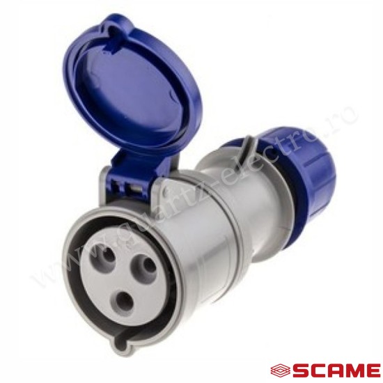 PRIZA INDUSTRIALA 32A 2P+E 200-250V AC IP44 313.3243 SCAME