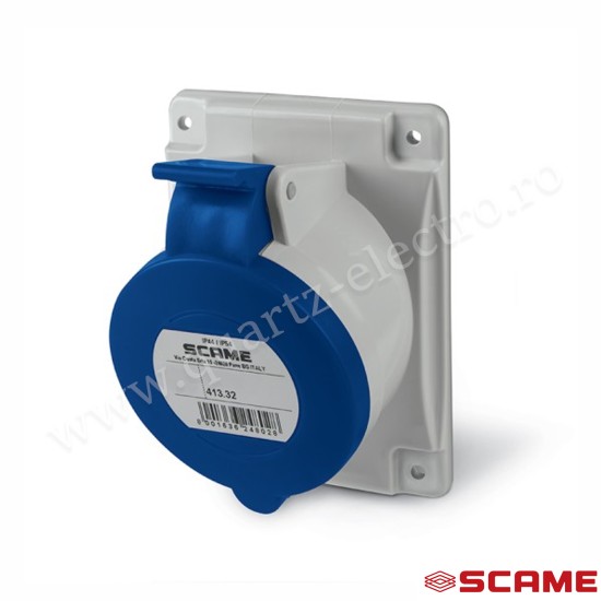 PRIZA INDUSTRIALA 32A 2P+E 200-250V AC IP44 413.3263 SCAME