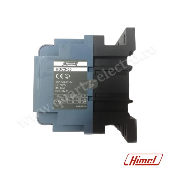 Contactor 50A 3P+1NO+1NC 24V 50/60Hz HIMEL Contactor 50A 3P+1NO+1NC 24V 50/60Hz HIMEL