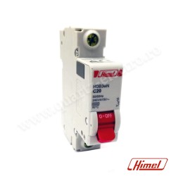 INTRERUPATOR AUTOMAT 1P 20A 6kA HDB3WN1C20 HIMEL INTRERUPATOR AUTOMAT 1P 20A 6kA HDB3WN1C20 HIMEL