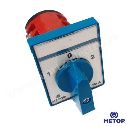 INTRERUPATOR CIRCULAR, POZITIE 1-0-2, 1 POL-10A METOP INTRERUPATOR CIRCULAR, POZITIE 1-0-2, 1 POL-10A METOP