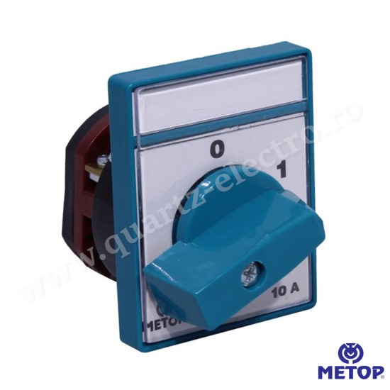 INTRERUPATOR CIRCULAR, POZITIE 0-1, 1 POL - 10A METOP INTRERUPATOR CIRCULAR, POZITIE 0-1, 1 POL - 10A METOP