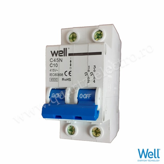INTRERUPATOR AUTOMAT 2P 10A WELL INTRERUPATOR AUTOMAT 2P 10A WELL