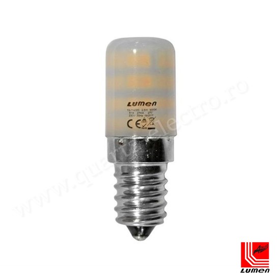 Bec bulb cu LED pentru frigider E14 3W lumina rece 6200K Lumen