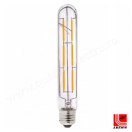 Bec decorativ tub transparent cu LED COG E27 6W (≈78w) lumina calda 2800k 225mm Lumen