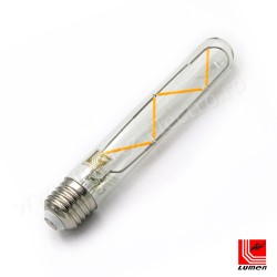 Bec decorativ tub transparent cu LED COG E27 6W (≈78w) lumina calda 2800k 185mm Lumen Bec decorativ tub transparent cu LED COG E27 6W (≈78w) lumina calda 2800k 185mm Lumen