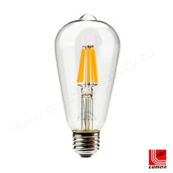 Bec decorativ " avocado" transparent LED COG 10W (≈130w) lumina calda 2800k Lumen Bec decorativ " avocado" transparent LED COG 10W (≈130w) lumina calda 2800k Lumen